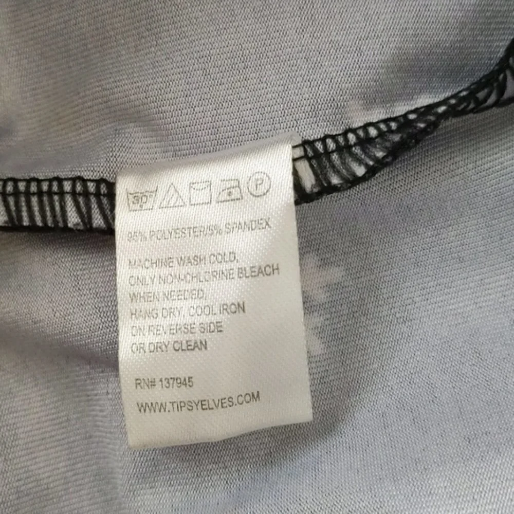 Tipsy Elves Snowflake Leggings Pants - Picture 2 of 4